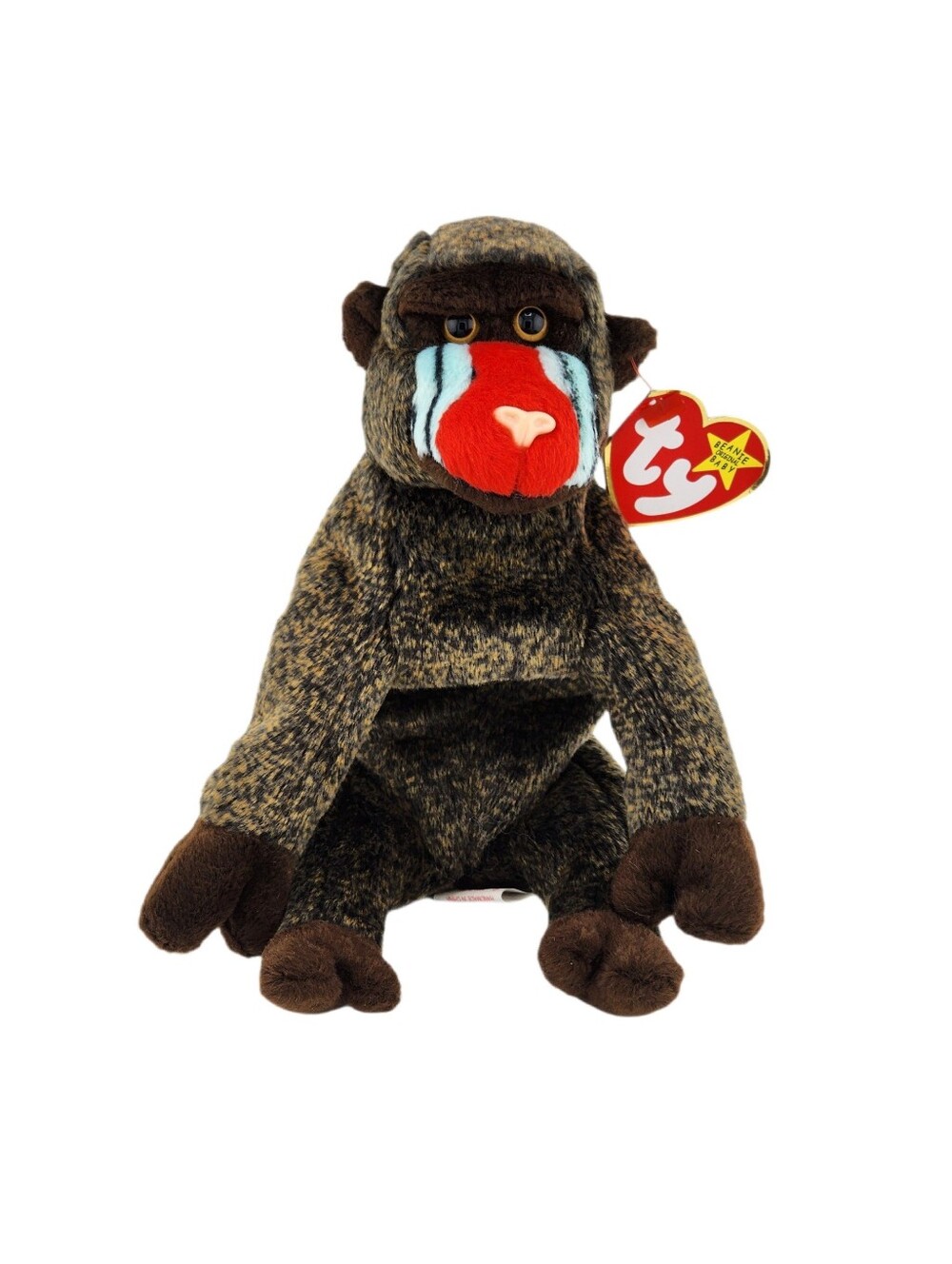 Ty Beanie Baby "CHEEKS" the Monkey. This is new with tags, stored in plastic bag